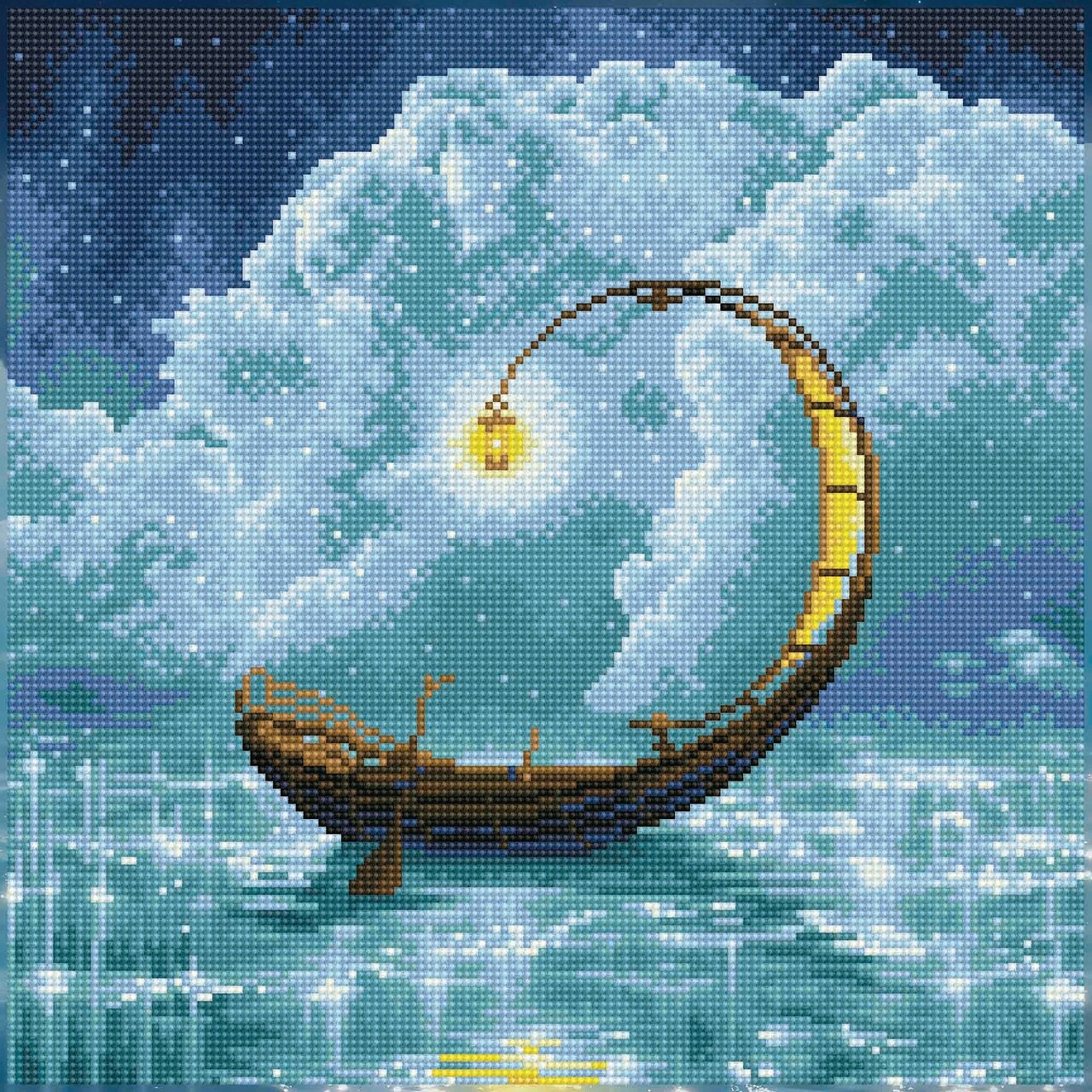 DIAMOND ART BY LEISURE ARTS Evening Voyage, 16"x20", Advanced Diamond Painting Kits for Adults, Diamond Art for Adults, Diamond Art Kit, Diamond Art Painting